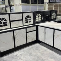 كاونترات المنيوم • ملحق متر ونص • سنك مرمر متر وعشرين