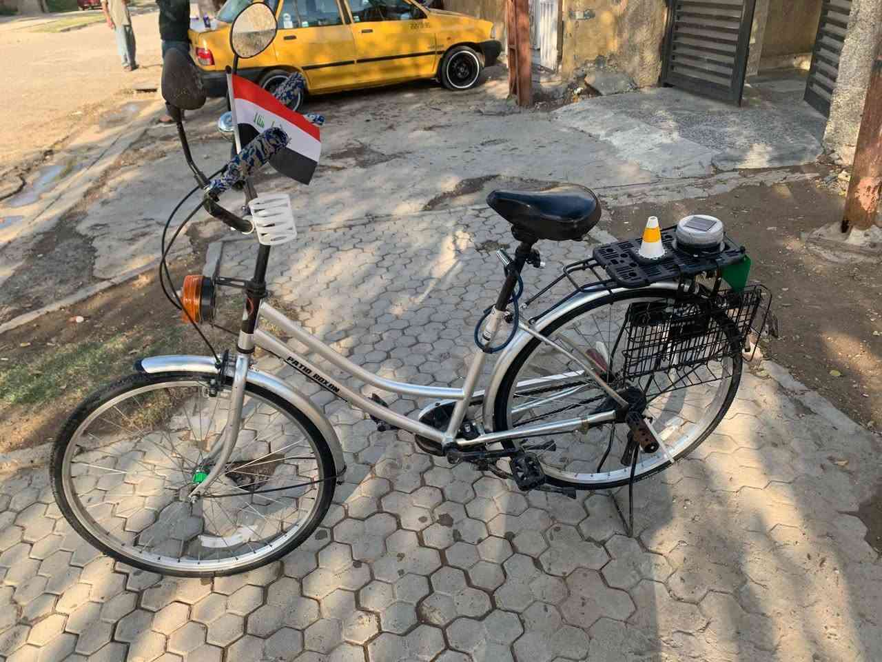 سلام عليكم بايسكل البيع
1:حجم بايسكل 26
2:بايسكل مال حاويه مختم بل الشه وبل جاملاغ 
3:مديل 2021
4:بريكات شغلاه
5:تايرات مالات بايسكل من اخذته من الحاويه 
6:بايسكل كلش نضيف نضافته 90٪؜ 
7:عنواني بغداد زعفرانيه 
8:سعره بايسكل هوه غراضه 125
9:بدون غراض 110 وبي مجال حك جيه 
10:رقم الهاتف ***********
