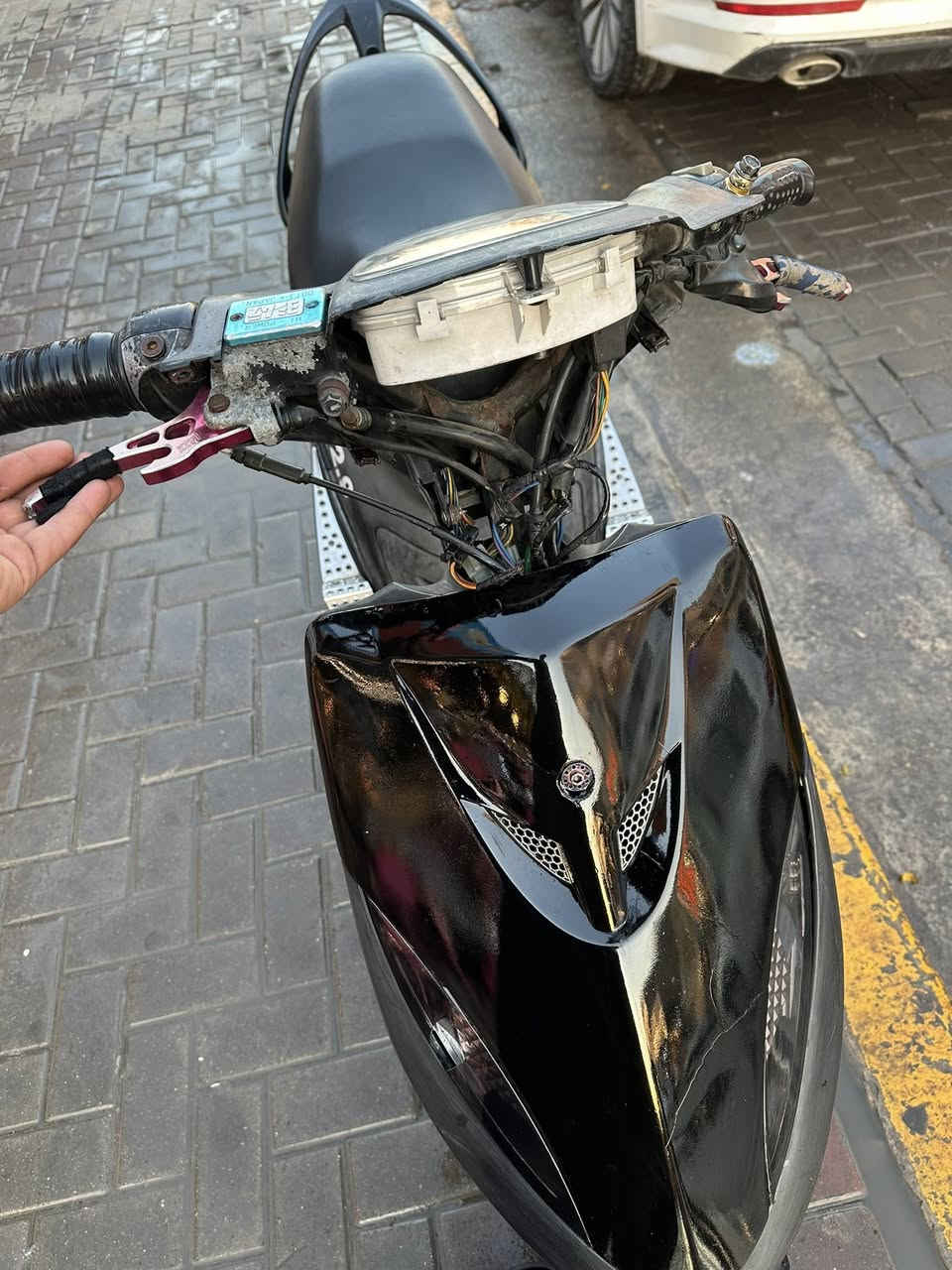 سلام عليكم دراجه ماكس عدله للبيع
يدات بريك وقطره وبجم مال اربع ولفات وقبق عنابر ودبل  وشيال وكلجات كلهن رياضي سعر ٥٥٠ وبيه مجال بسيط 

   عنوان دوره الميكانيك رقم ***********
