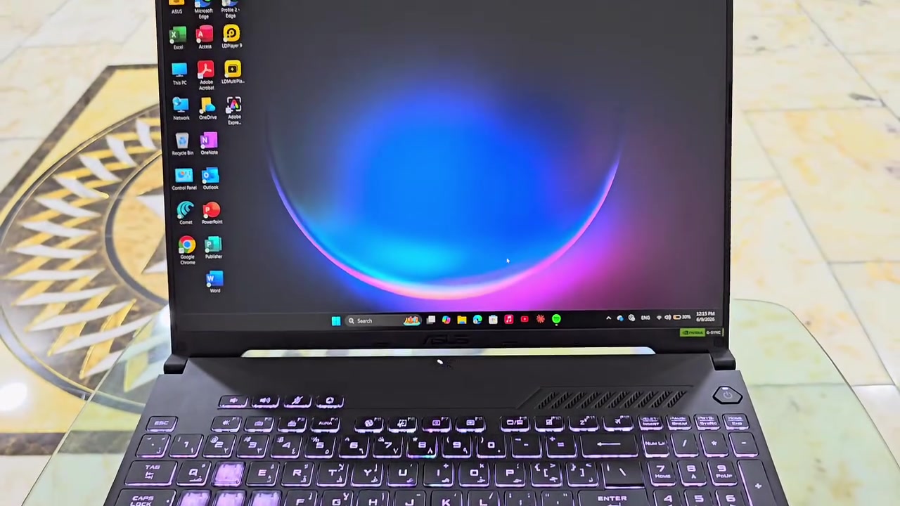 ASUS TUF GAMING F16
CPU: intel core 5 210H
GPU: NVIDIA GeForce RTX 4050 6GB GDDR6
RAM:16GB DDR5 5600 MHz
HARD:512GB SSD NVMe M.2
MON:16 FHD+(WUXGA) IPS 144Hz
Windows 11
لابتوب استعمال بسيط كلش بدون اي ضرر
للتواصل:***********
