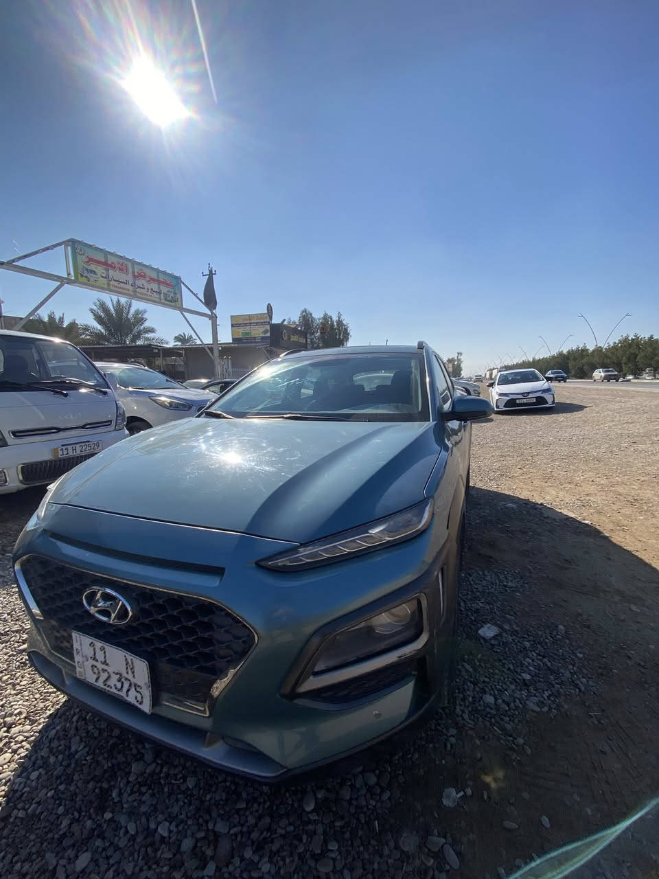 السلام عليكم
هونداي كونا ٢٠١٩ فول مواصفات
فتحة بصمة كشتات كهرباء ثلاث انضمة قيادة 
رقم بغداد دولي 
السيارة محرك وكير وتبريد مكفولات 
السيارة لونها مميز 
بيها صبغ شوية بداية الجامرلوغ وبداية البنيد
العنوان ديالى جديدة الشط 
للستفسار ***********￼
