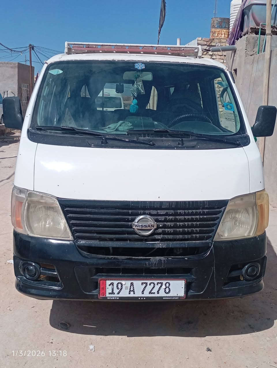 السلام عليكم سياره نيسان اللبيع ٢٠١٠
مكينه بلاديه كير وكسين مكفولة.مصبوغه صباغ عام               رقم كربلاء مكاني نجف سعره ١٠٠ وبيه مجال رقم الهاتف *********** مكلف بالنشر
