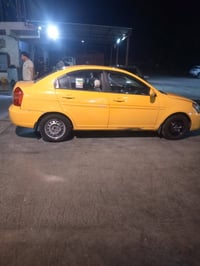للبيع اكسنت 2009 خليجي بدون حادث بأسمي جاهزة هيئة غرامات مصفرة السيارة...