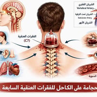 الحجامة على الكاهل،  وهي منطقة أعلى الظهر عند أسفل الرقبة تقريبًا، وغا...