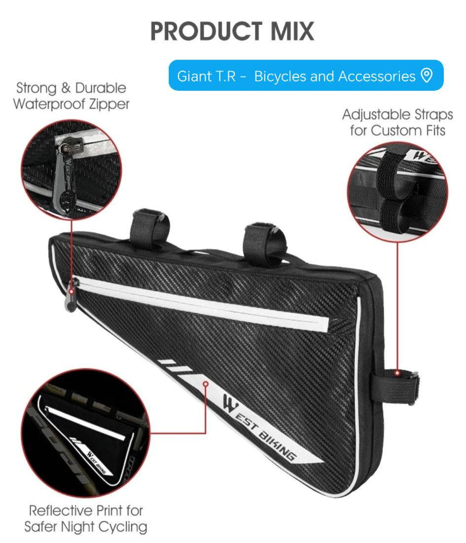 ⚖️ ما شاء الله لاقوة الا بالله العلي العظيم ⚖️

🚛 تم بعون الله وفضله وصول وجبة 3 من 👇👇

الوجبة الجديده 2026 : منتج رقم 4

®️ WEST BIKING ✅  اللوكر  🗄️

​🚴‍♂️ انطلق بحرية.. وأشيائك في أمان!
​هل مللت من حمل حقيبة الظهر الثقيلة أثناء التبديل؟ أو القلق على هاتفك ومفاتيحك من السقوط؟

👋  (المميزات):

🔵 ​تصميم مثلثي ذكي: تستغل المساحة المهدرة أسفل هيكل الدراجة، مما يحافظ على توازن الدراجة ولا يلامس ركبتيك أثناء القيادة.

🟤 ​خامة عالية الجودة: مصنوعة من نسيج مقاوم للتمزق مع لمسة "كربون فايبر" تمنحها متانة استثنائية وشكلاً فخماً.

🟢 ​مقاومة للعوامل الجوية: السحاب المغطى والمواد المختارة بعناية تحمي مقتنياتك من الغبار ورذاذ الماء.
​سهولة التثبيت: مزودة بأشرطة "فيركو" (Velcro) قوية وقابلة للتعديل، لتثبيتها أو فكها في ثوانٍ معدودة على أي نوع دراجة.

🔴 ​مساحة تخزين مثالية: تتسع لهاتفك، محفظتك، أدوات إصلاح الدراجة، والوجبات الخفيفة بكل سهولة.
​نحيفة وانسيابية: مصممة لتقليل مقاومة الهواء، مما يجعلها لا تؤثر على سرعتك.
​اجعل رحلتك القادمة أكثر راحة وتنظيماً! 🌟

#جاينت_تي_أر_لاتحتار #متجر_معتمد_منذ_2018
#نختصر_عليك_هم_التجربة_ونعطيك_قمة_الرفاهية
#خبرة_في_المجال_أكثر_من_10_سنوات
#غايتنا_خدمتكم_لأقصى_الحدود
#كل_ما_يحتاجة_الدراج_الهوائي_في_مكان_واحد
#اصنع_قصتك_مع_جاينت_تي_أر
#صيانه_احترافيه #اكسسوارات #SHIMANO #WEST_BIGING #MAXXIS #GIANT #SCOTT #TREK #MSC #FORMAT #CANNONDALE #بايسكل #ماركات_عالمية #اكسبلور #تجهيز_الفرق 

®️ Giant T.R -  Bicycles and Accessories .. 🚴‍♂️

🔴العنوان : بغداد / نفق الشرطه / مقابل المشاتل / مجمع الدراجات الهوائيه  . 

🔴للأتصال و الاستفسار :  
*********** 📲
*********** 📲

🔴 توصيل : بغداد + المحافظات ( مركز + اطراف ) . 

لسنا الوحيدون ... لكننا بكم الأفضل ان شاء الله ♥️

🥇🥇🥇🥇🥇🥇🥇🥇🥇🥇🥇🥇🥇🥇🥇🥇
