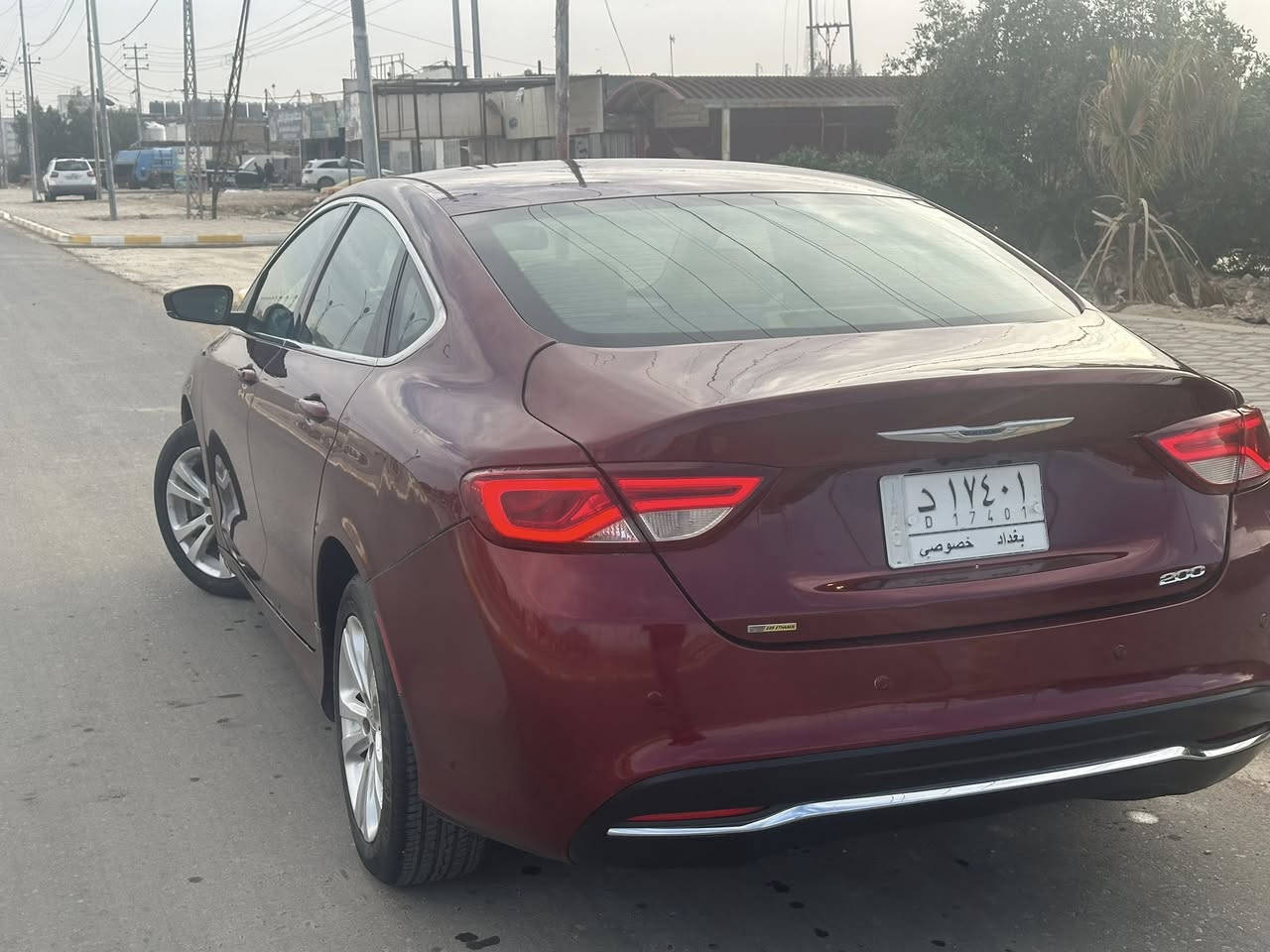 كرايسلر c200 2015
ماشيه 165 الف كيلو 
محرك 2400 
رقم بغداد حره 
الضرر موضح ب اخر صوره 
حادثها ب امريكا جامغ خلفي عكس السايق 
وبيها صبغ بنيد والجنطه مكان الرقم اثر جراد موجود الصور قبل التصليح 

السعر 105 وبيها مجال بسيط جداً 
للبيع فقط ما اراوس 
للاسفسار ***********
