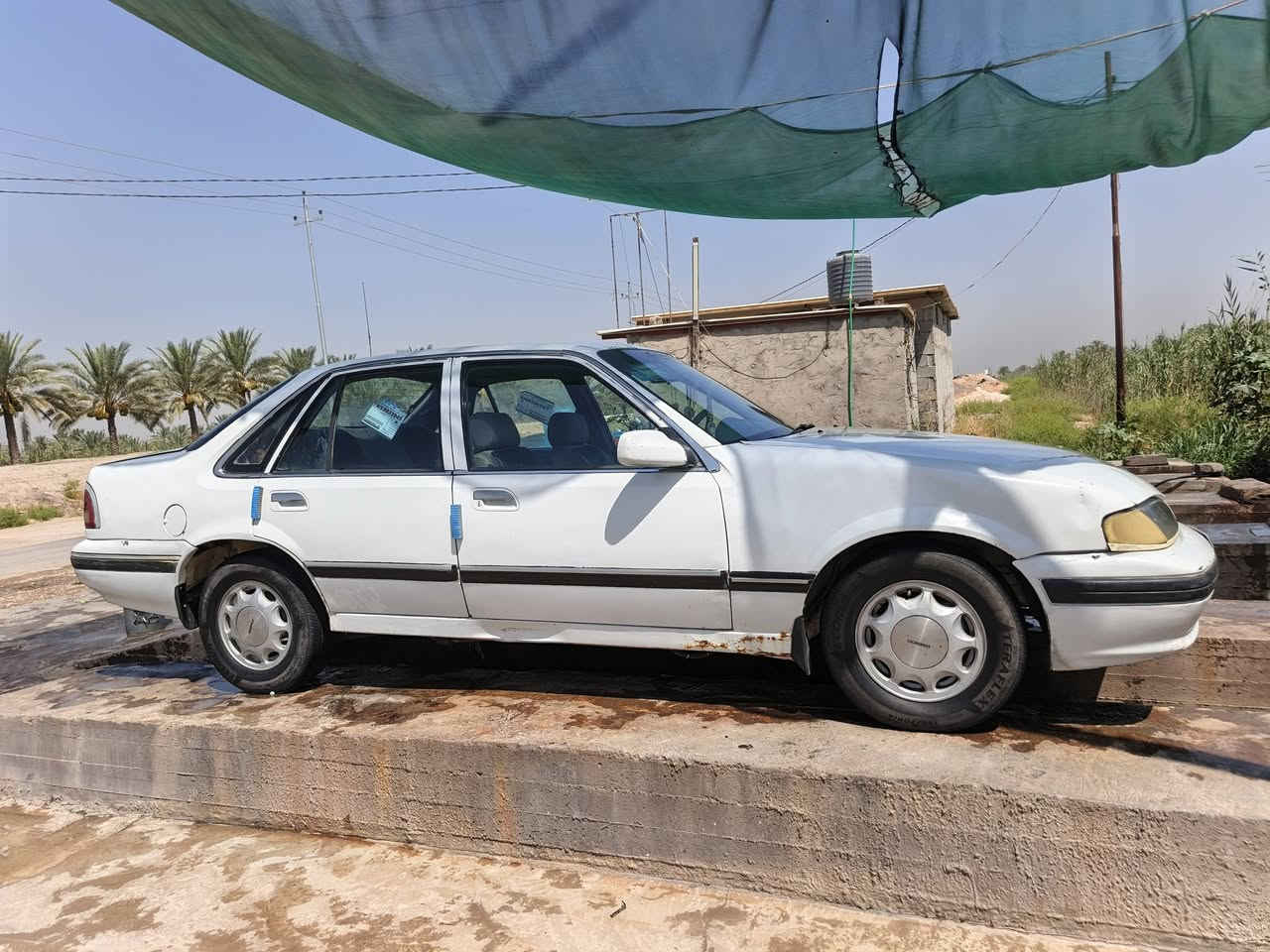 السلام عليكم دايوبرنس95بابل انكليزي لغاية 30 باسمي اوتماتيك جاهزة محرك كير حدادية اكسل تخم تاير نظيف تخم ويل كب اصلي تبريد شغال كمبريسر وفريز وبواري جديد مراوح عدد 2راديتر ماء سراوين جديدةجامات اربعة شغال بطاين جديد تتقفل اربعة ابواب راديوا وكس  شغال ارضية جلد دشبول حاوية جديدكيجات شغاله السيارة جاهزةخير من الله ترايك وين مايعجبك شرط مداور يعني عقد مروري مباشر السعر35 م***********العنوان بابل المهناوية
