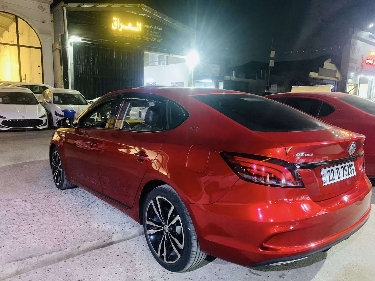 سلام عليكم
MG6 
موديل 2019
فول للاخير
ضررها جاملغ وبنيد رقم اربيل تحويل ثاني يوم
مكاني بغداد 
السعر 110 وبها مجال 
الرقم ***********
