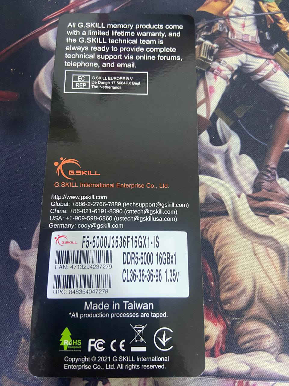 سلام عليكم رامات للبيع
Ram ddr5 6000mhz cl 36 
2×16 32 

السعر ٤٢٠ 
ابيع مفرد او قطعتين 
مستخدم نظيف للبيع 
مكاني بغداد مدينة الصدر 
سبب البيع تطوير


**إذا كنت صاحب هذا الإعلان وتريد حذفه لأي سبب، رجاءا أرسل رسالة إلى الدعم الفني**