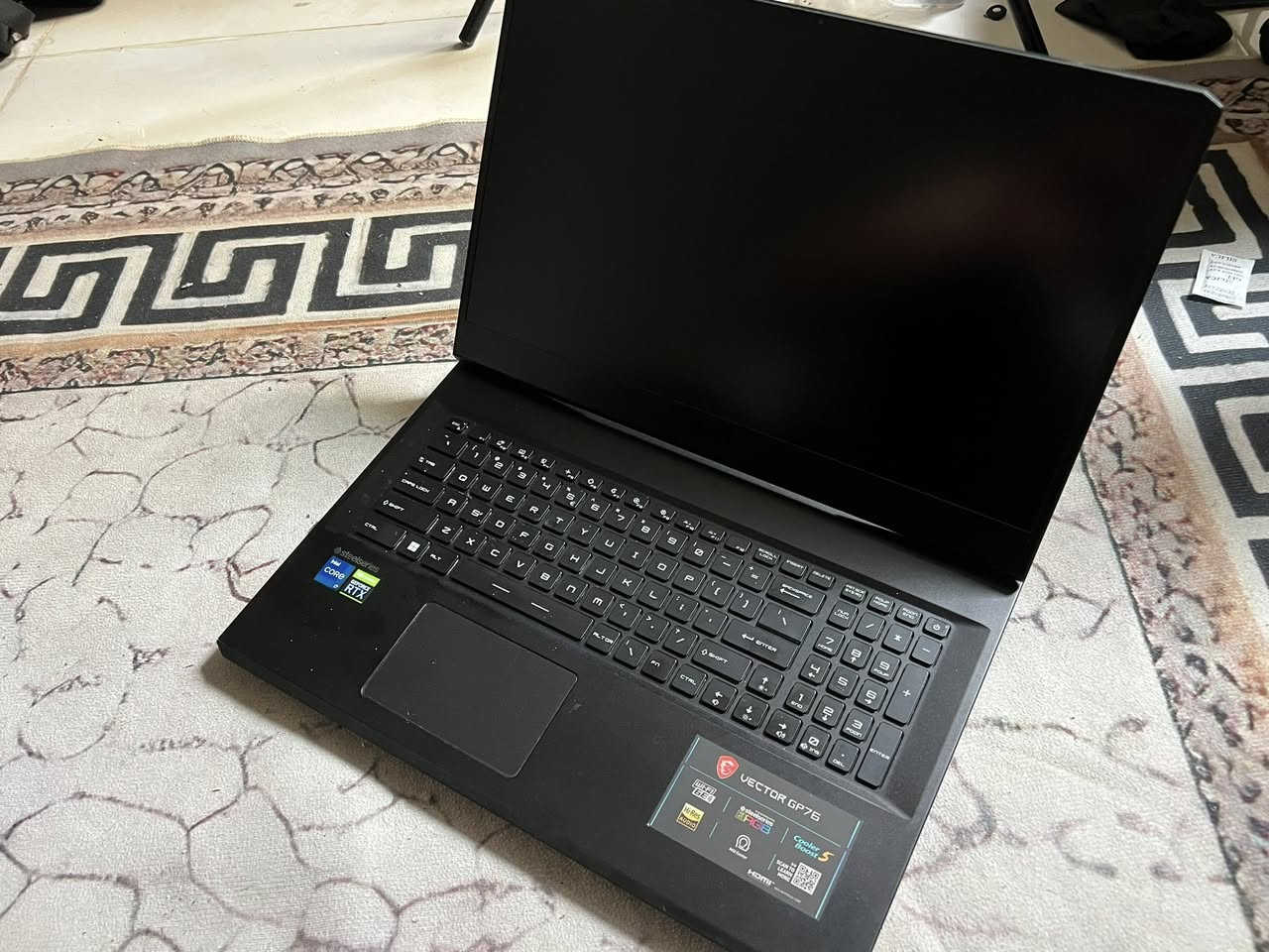 السلام عليكم
للبيع 
Msi gp 76 
Intel core i7 12800h
Rtx 3070ti
1tb ssd
16 gb ram
17.3 inch screen
144 hz 
اللابتوب جداً نظيف واستخدام قليل وبالعافية للي ياخذه 
السعر 1250 مليون وربع 
المكان بغداد الدوره للتواصل 
***********
