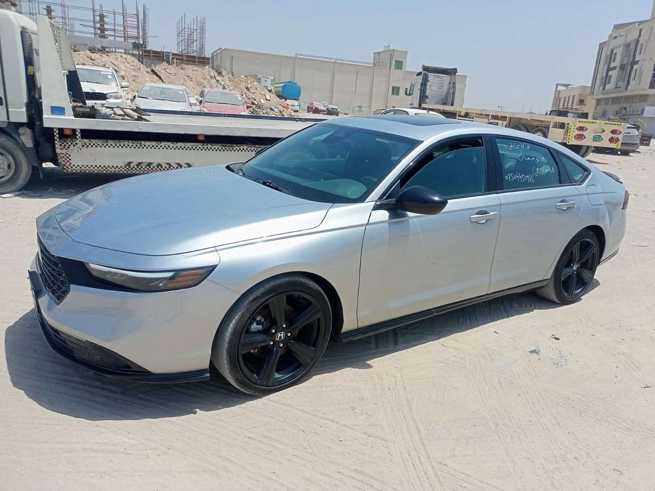 السلام عليكم  هوندا اكورد موديل 2024 سبورت L  سياره ماشيه ١٦ ميل سياره اربيل تترقم للتواصل على رقم ***********

