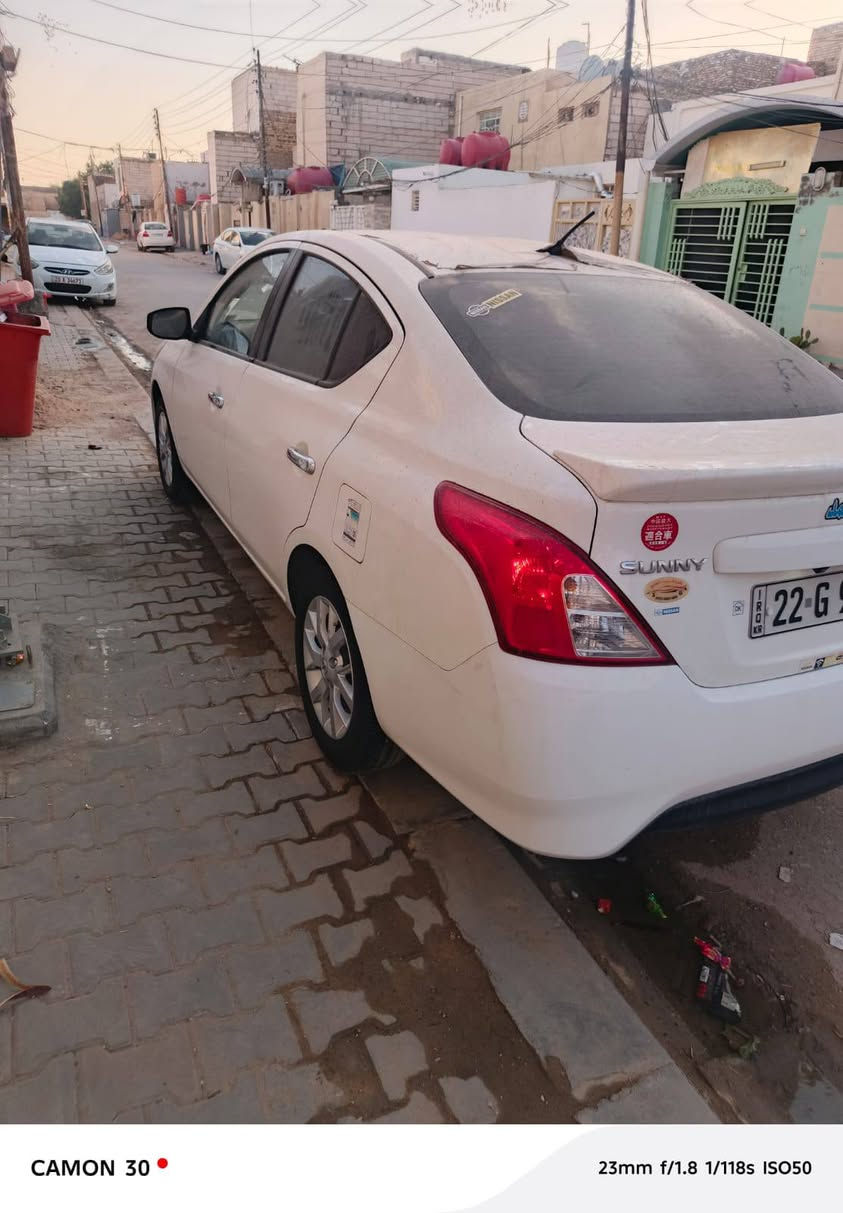 السلام عليكم نيسان صني موديل ٢٥ مكفوله كفاله عامه حتى من الشخط وكاله مضمونه ( بيع فقط)👉المكان النجف
اتصل ***********
السعر المطلوب   بيه مجال قليل 
123💸
