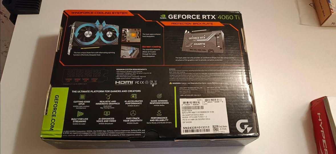 RTX 4060 Ti 8GB
السلام عليكم اخوان هذا الكرت خليته على بورد 
ال MSI B450 ماعرض صورة ف راح اعرضة ك فحم الي يفيدة يجي خاص


**إذا كنت صاحب هذا الإعلان وتريد حذفه لأي سبب، رجاءا أرسل رسالة إلى الدعم الفني**
