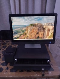 اغراض مطعم للبيع كاشير نوع ديل حجم الشاشه 21 مع نظام مطعم ومجر وطابعه ...