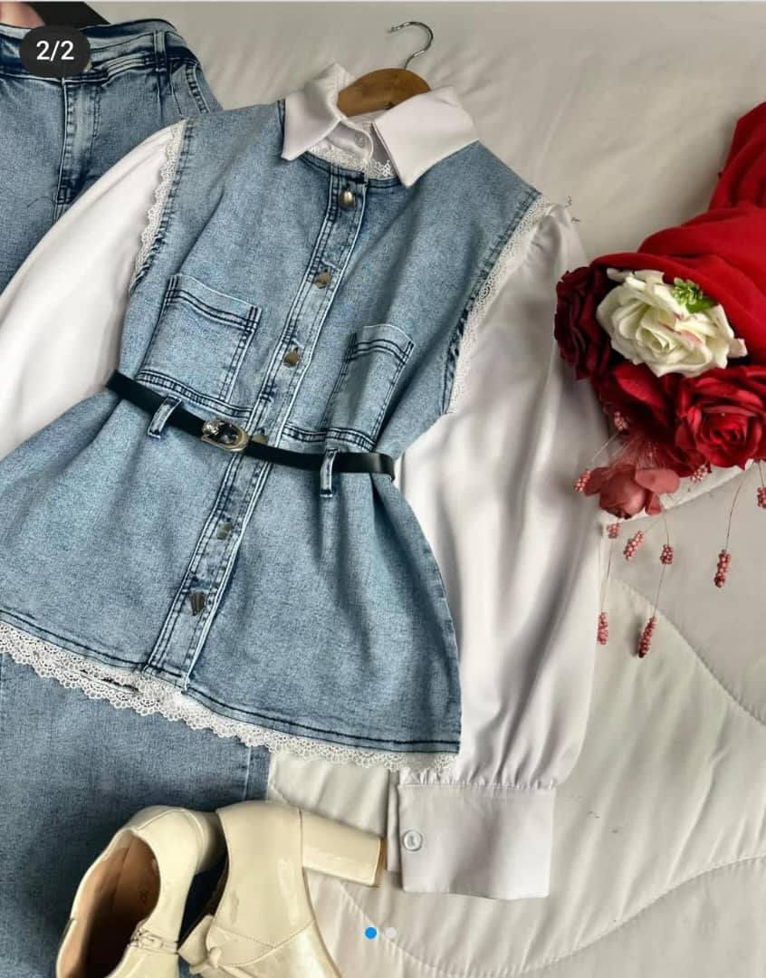 *من كولكشن العيد*😍🔥
التريند الحصري من *M.J*
طقم العيد اللي بناسب كل الستايلات 😍 عملي ناعم وأنيق بقالب خيالي *وتفاصيل بتاخد العقل* 🩵
طقم جينز 3 قطع بنطال وفيست وقميص ✨
جينز باكستاني تقيل جداً 
القميص فوروي 
توب كواليتي وخامة مكفولة ✅
جينز فاتح - غامق - رمادي - اسود


**إذا كنت صاحب هذا الإعلان وتريد حذفه لأي سبب، رجاءا أرسل رسالة إلى الدعم الفني**