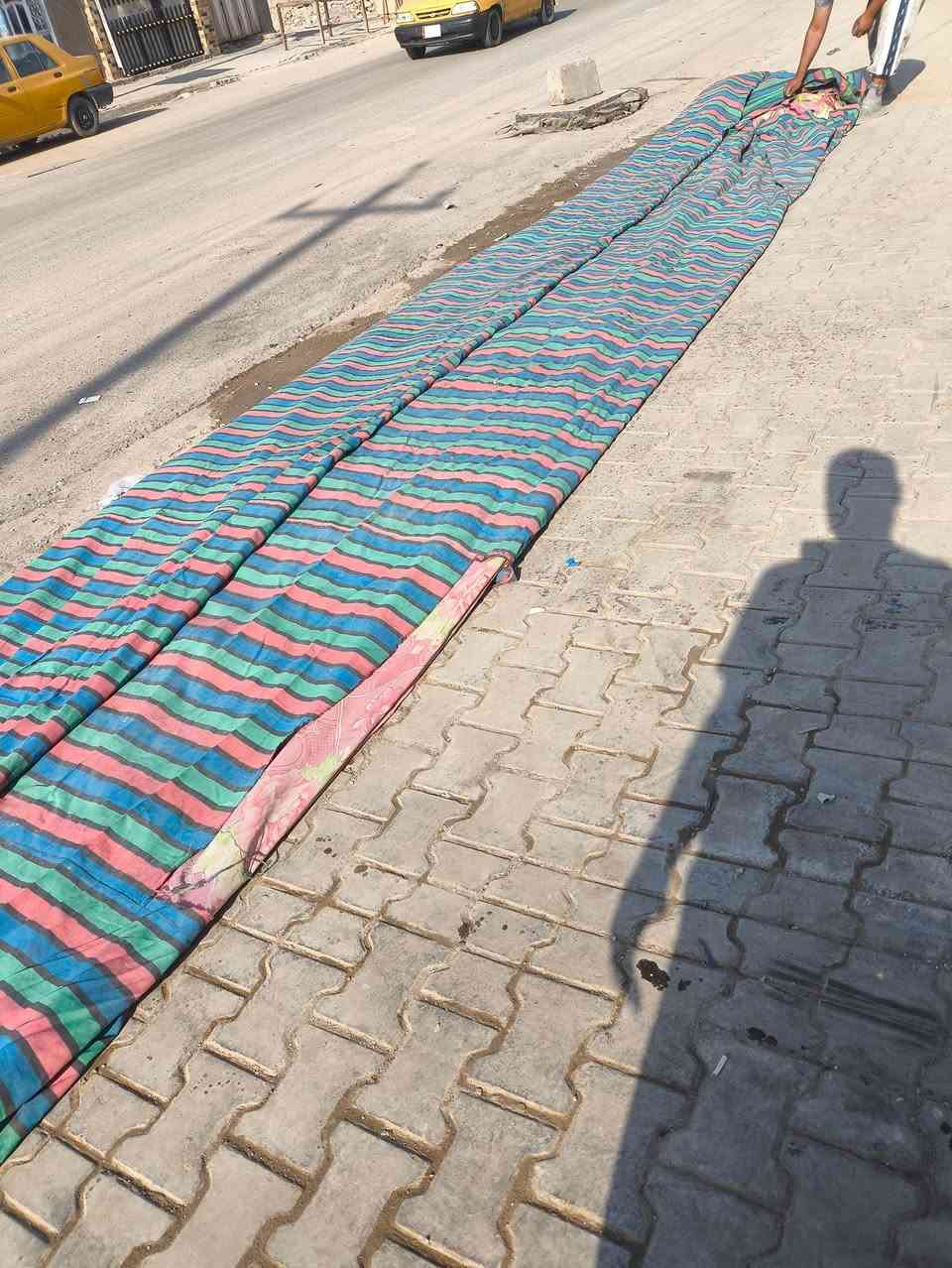 ثلاث قماش جادر للبيع السعر مناسب جدا
قطعه الوحده 9 متر قماش نص عمر 

القطعه الوحده 75 الف 

3 قطع يصيرن 225 الف نهايتهم 

مكاني محافظة الديوانية المركز 

*********** واتساب واتصال 

*********** واتساب واتصال
