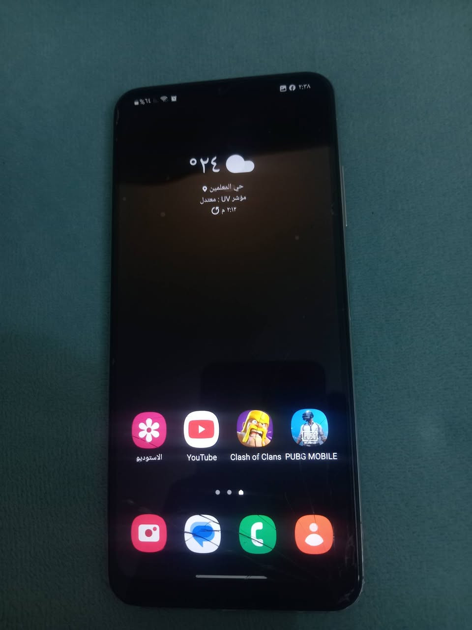 سامسونك كلكسي A22 5G
شاشه سوبر اموليد ٩٠ هرتز 
ذاكره ١٢٨ كيكا 
كامره واضحه 4K
بطاريه ٥٠٠٠ يدعم الشحن السريع تايبسي 
ببجي كدامك الاعدادات ٩٠ فريم 
مكفول لا مفتوح ولا مصلح ولا مبدل بي أي شي 
تكنيك وصوت واتصال وشحن فول 
بس وكع مني وصار بي فطور قليله بالشاشه ما مأثره على اللمس والاستعمال 
السعر ٨٥ الف بي مجال قليل اذا مو شراي لا تكسر بسرعه الجديد ٢٧٠ الف 
مكاني ديوانيه


**إذا كنت صاحب هذا الإعلان وتريد حذفه لأي سبب، رجاءا أرسل رسالة إلى الدعم الفني**