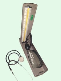 جهاز ضغط زئبقي • استعمال قليل • توصيل المسيب