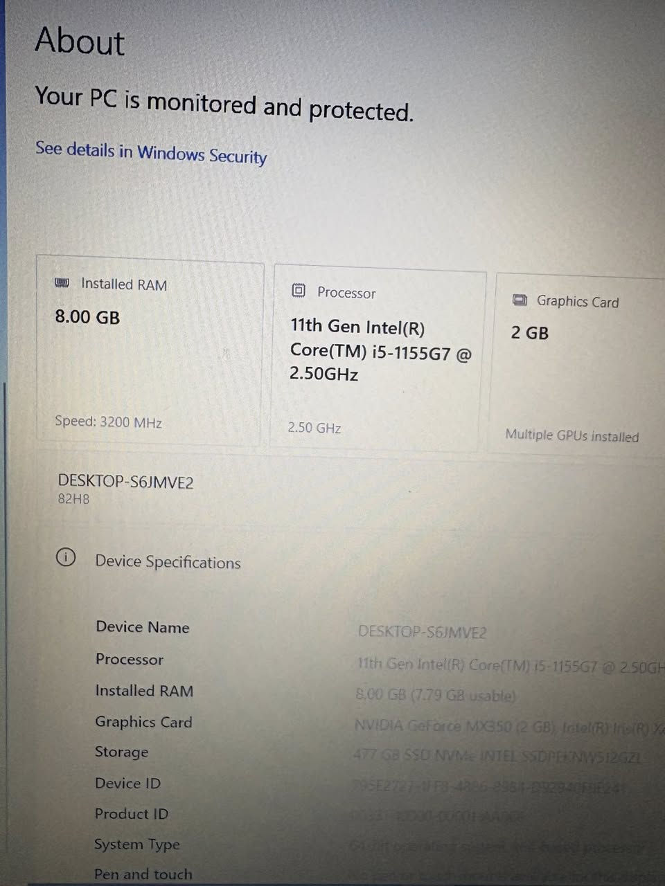 للبيع شاشة ١٥ 
جيل ١١ 
سعره ٤٠٠ 
نظيف الغلاف بيه بعد


**إذا كنت صاحب هذا الإعلان وتريد حذفه لأي سبب، رجاءا أرسل رسالة إلى الدعم الفني**