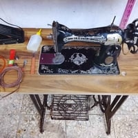 مكائن خياطة • اصليه قديمه • تخيط رجل وكهرباء