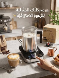 ☕ عشاق الكابتشينو والآيس لاتيه.. رغوة الكافيهات الاحترافية ببيتكم! ☕ ن...