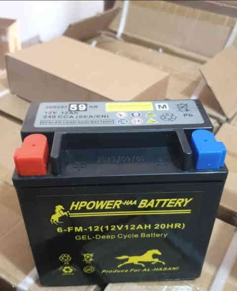 السلام عليكم ورحمة الله وبركاته
نود الاعلان عن توفر 
* بطاريات نوع اج بور  مخصص للعاكسات والطاقة الشمسية و سيارات و دراجات الشحن والدراجات النارية و مكائن التنظيف الموقعي و اجهزة ال UPS  
جل ديب سايكل 200Ah 
جل ديب سايكل 170Ah
 جل ديب سايكل 150Ah
جل ديب سايكل 110Ah
جل ديب سايكل 65Ah 
جل ديب سايكل 52Ah
جل ديب سايكل 40Ah
جل ديب سايكل 38Ah
جل ديب سايكل 32Ah
جل ديب سايكل 30Ah
جل ديب سايكل 26Ah
جل ديب سايكل 20Ah
جل ديب سايكل 16Ah
جل ديب سايكل ,9Ah,5Ah,3.5Ah

* بطاريات من  نوع AGM لجميع انواع السيارات والتي تدعم تقنية ال   START-STOP  في السيارات وكما تتوفر مختلف انواع البطاريات لكافة العجلات والاستخدامات.

* عاكسات (   Inverters  ) و منظمات شحن شمسي (MPPT)  و مثبتات فولتية ( Voltage Stabilizer )  والواح شمسية وبطاريات ليثيوم  بمختلف الاحجام .

مَحل الحَسَني لبيع جميع انواع البطاريات والعاكسات و رافعات الفولتية والشاحنات و الالواح الشمسية و بطاريات الليثيوم 
UPS, MPPT, Inverters , Chargers

الادارة والاستفسارات العلمية 
 متوفر وتس اب  ***********

الفرع الاول : بغداد - شارع الصناعة قرب فلكة الجامعة التكنولوجية مقابل مطعم ،بعد الفلكة باتجاه مجسر الربيعي اول فرع يسارا.
 موبايل  ***********
دوام من ٩ صباحا الى  ٥  بعد الظهر 

الفرع الثاني : بغداد - مدخل الشرطة الرابعة من جهة فلكة البيع المباشر  اول فرع يسارا .
موبايل  ***********
الدوام من ٩ صباحا الى  ١١  مساءا  ، ٧ ايام بالاسبوع

توصيل ٥ الاف لجميع المحافظات
