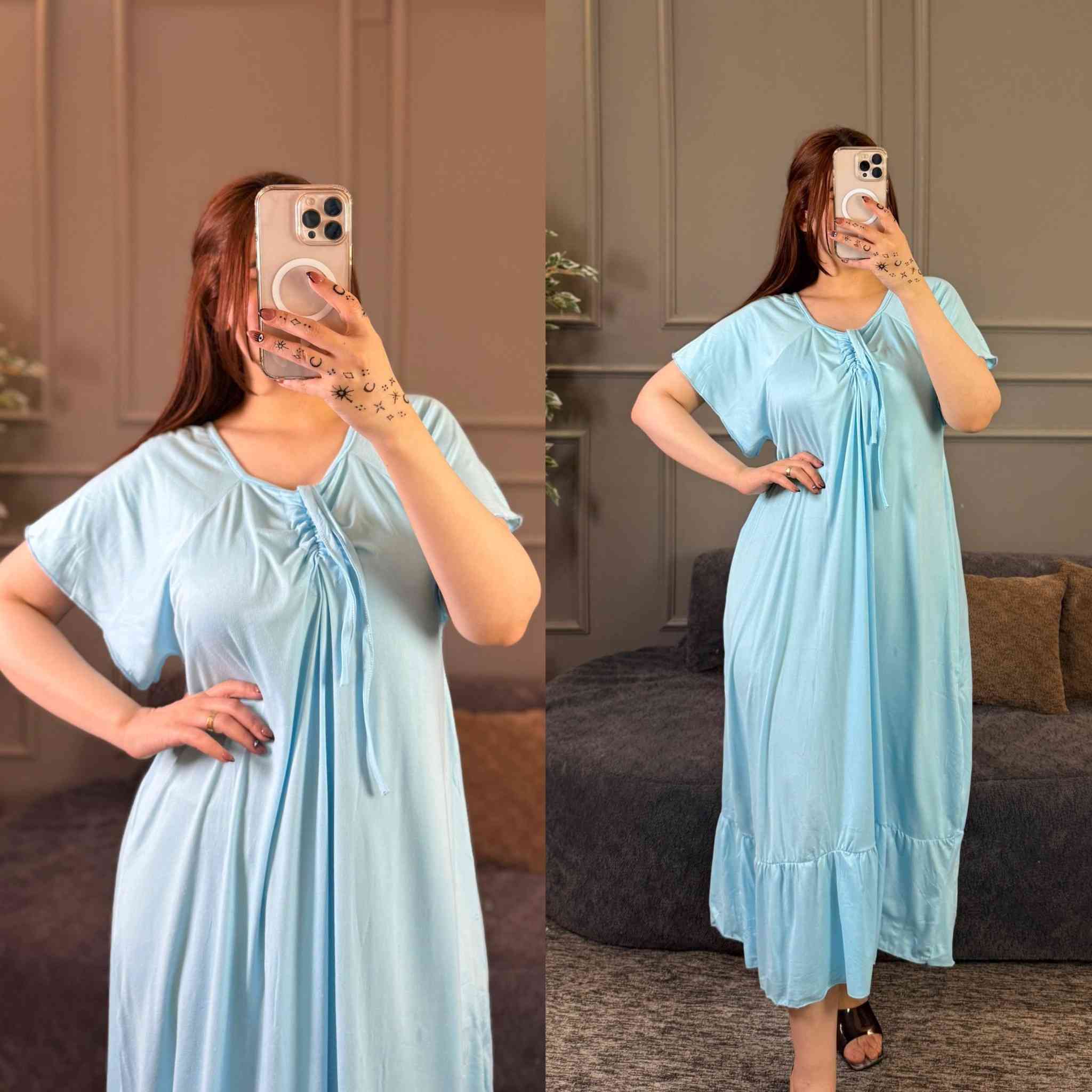 شلحه نسائي  دبل كلوش صدر زم 

الخامه فانيلا زبده الاصلي فول ليكرا 

القياسات فري سايز يلبس وزن من 60 الى 100 كيلو 

سعر الدرزن 12 قطعه 60 الف

سعر القطعه مفرد 9


**إذا كنت صاحب هذا الإعلان وتريد حذفه لأي سبب، رجاءا أرسل رسالة إلى الدعم الفني**