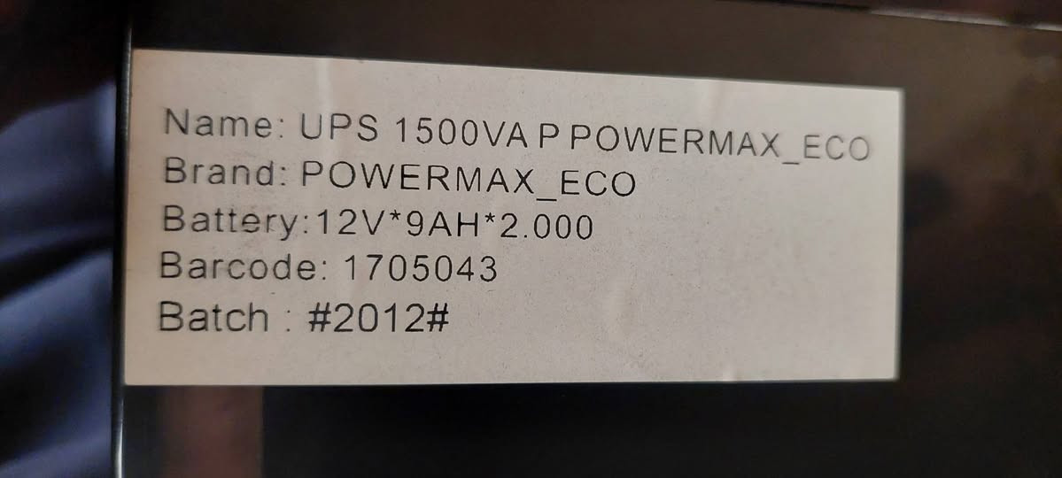 يوبي اس للبيع مستعمل
حجمه 1500VA 
يحتاج فقط بطاريه
السعر 25 الف
مكاني بغداد الامين ثانية
واتساب 7768326073


**إذا كنت صاحب هذا الإعلان وتريد حذفه لأي سبب، رجاءا أرسل رسالة إلى الدعم الفني**