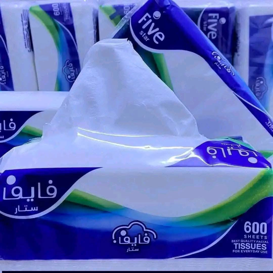 بسعر 25 الف .. والتوصيل مجاني 
البالة تحتوي على 40 قطعه و 600 سحبة
نعومه وجوده عالية.
للحجز راسلنا خاص أو واتساب ***********
