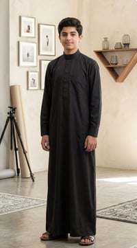 دشداشة شبابي • قطن درجة أولى • مقاس ٤٤-٥٤