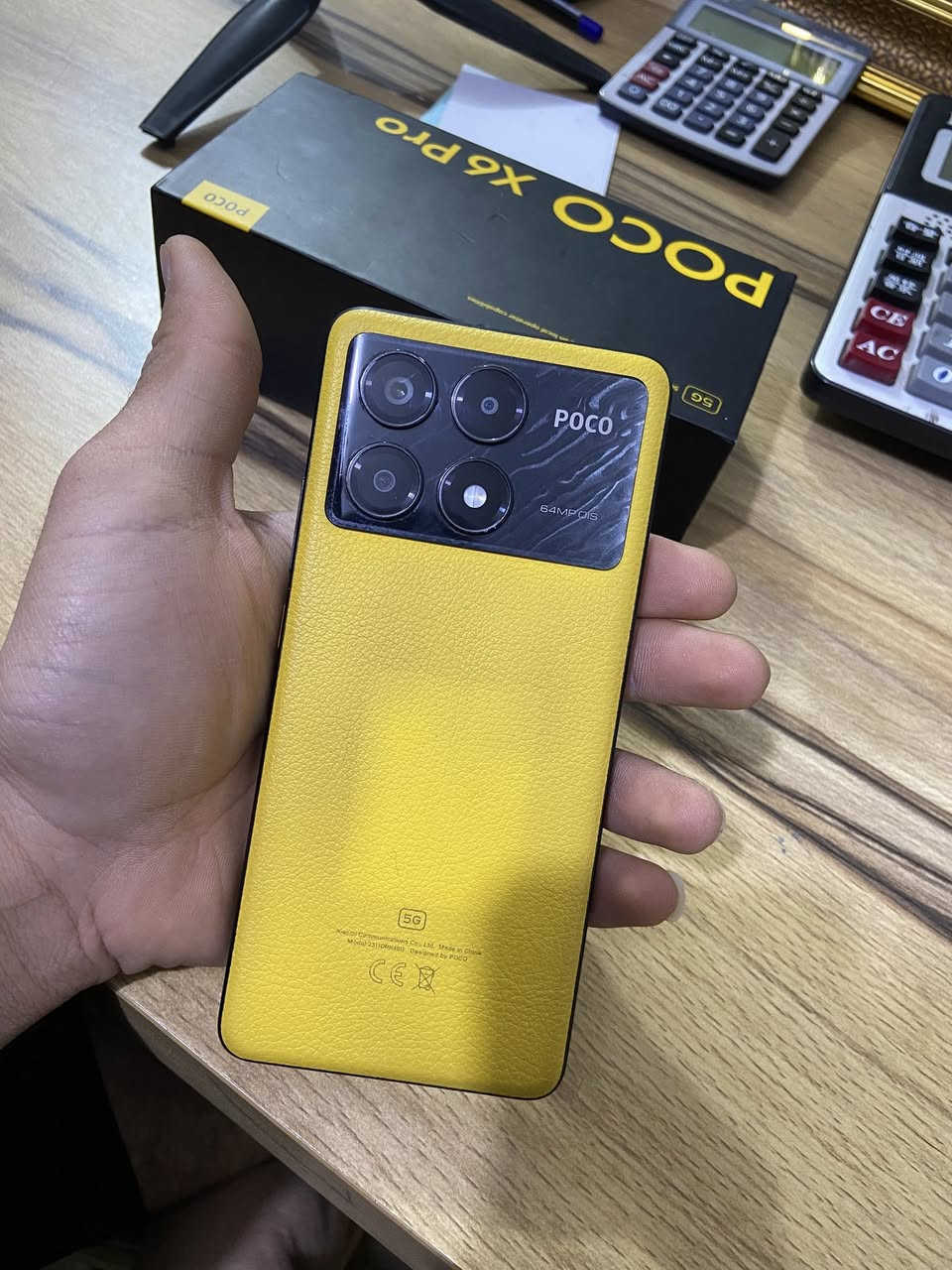 السلام عليكم
موبايل للبيع 
POCO X6Pro
ذاكرة 256 + 8
مامفتوح ولا بي كسر 
العنوان ميسان 
حي الامام صادق 
رقم تواصل ***********
