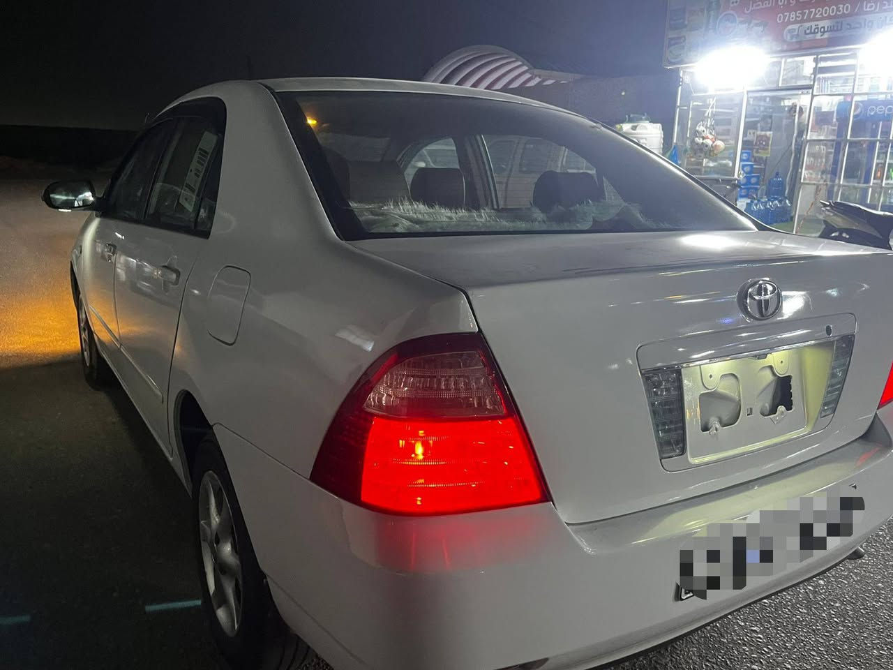 السلام عليكم كورلا بيكاجو 2006 مكينه 1.6 سياره جاهزه مكينه كير حداديه كهربائيات كلها شغاله سياره جاهزه على اخر حبه تعمير جناي سياره رقم قادسيه دولي اربع ارقام. سياره مصبوغه عام اثر تجيه خفيفه ضررها جاملغ الخلفي ونص التكمه   مكفوله شواصي ولغود وحوض جنطه شررط الفحص مكفوله من الكص سـعر 78 وبيها مجال قليل للشراي رقم الهاتف. ***********
مكان السياره نجف الاشرف

مواصفات.. 
ويل كب بلادي حجم 14

سنتر لوك 

داخل جلد قرميدي 

بلاجكتور

اشاره بل مرايه
