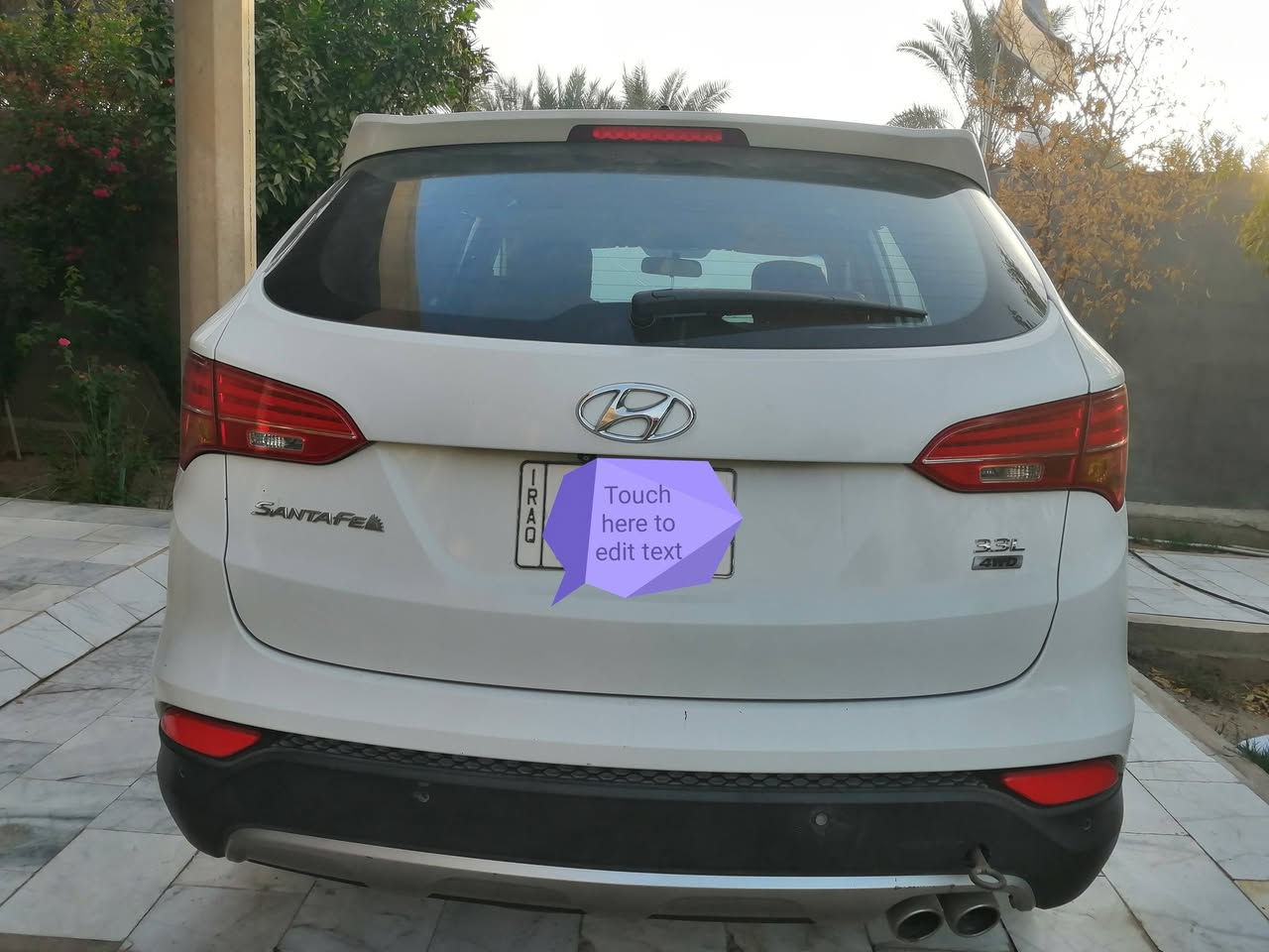 السلام عليكم
سنتافي ١٤ محرك ٦ سلندر 
سبعة راكب 
تبريد ٣ قطع 
بصمة 
دخول ذكي 
إشارة ترحيب 
كامرة خلفية وحساسات خلفية 
بردات خلفية بلادي 
مثبت سرعة 
اوتو هولد 
سايد بريك بصمة 
بانوراما 
أرضية جلد 
كشنات جلد 
كشنات تدفئة تبريد 
كشنات كهرباء 
بيها فقط طخة بسيطة بالچاملغ جهة السائق 
مع شخوط جدا بسيطة باب خلفي جهة السائق 
رقمها بابل 
ماشية ١٨٠ ألف 
سعرها ١٨٧ وبيها مجال حگ الجية 
مكان السيارة نجف 
السيارة بإسمي وهذا رقمي للاستفسار أكثر 
***********
