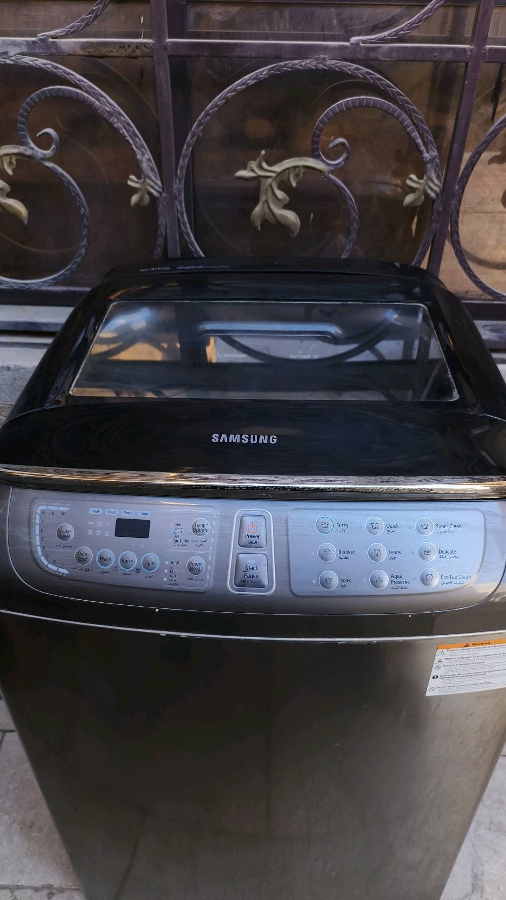 غسالة Samsung أوتوماتيكيه 14Kg للملابس مستعمله 