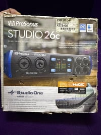 للبيع PreSonus Studio 26c الأصلية، الجهاز جديد ولم يُستخدم نهائيًا، بح...