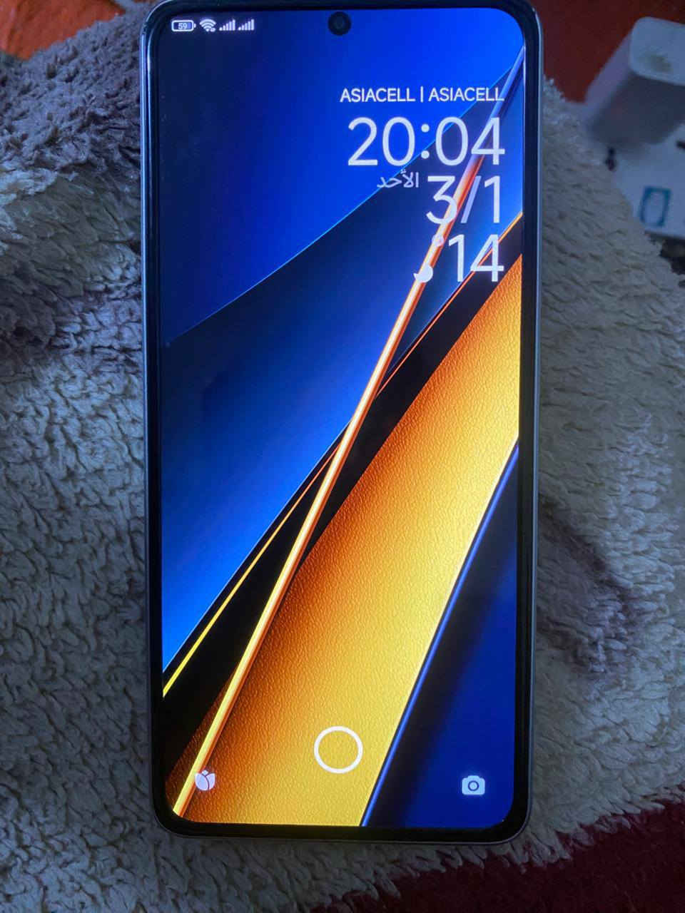 بوكو POCO X6 Pro 5G ذاكره 512 +120فريم بوبجي 
السعر 325 اتصل وتدلل الرقم ***********
