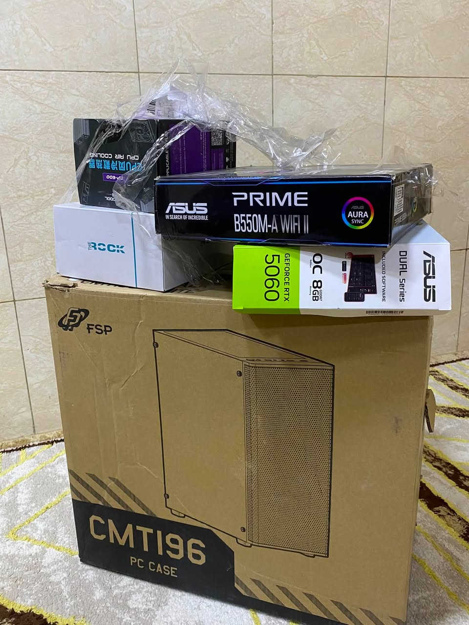 السلام عليكم
R5 5600X.   المعالج 
RTX 5060 8GB ASUS DUAL .    كرت الشاشه
B550.   مذر بورد
16GB DDR4 3600MHZ.  رامات 
M.2 512GB.   هارد 
650W PSU.  البور سبلاي 
COOLER AP600
4 FAN RGB WHITE
البيسي جديدهه كلش بعدها بجيسها وتحت الضمان وممستعمله هواي اقوه شي استعملتها كاونتر سترايك ويتيوب 
سعرها 1250 بيها مجال قليل اذا مو شراي لاتعبني


**إذا كنت صاحب هذا الإعلان وتريد حذفه لأي سبب، رجاءا أرسل رسالة إلى الدعم الفني**