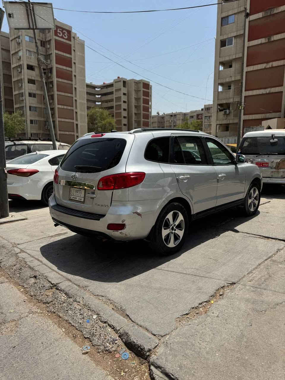 سنتافي 2007   امريكي محرك 6  حجم المحرك 2700 
5 راكب 
صور السونار داخل المنشور 
رقم نينوى 
كوبون بانزين بيها 
داخل صاج 
محرك شرط + كير شرط 
تبريد شغال + تدفئه شغاله 
طخم تاير جديد 
منظومه زينون عالي ناصي 
شاشه + كامرة 
السعر 102 💸
العنوان - موصل جانب الايمن 
*********** واتس + سيم موصل, نينوى
