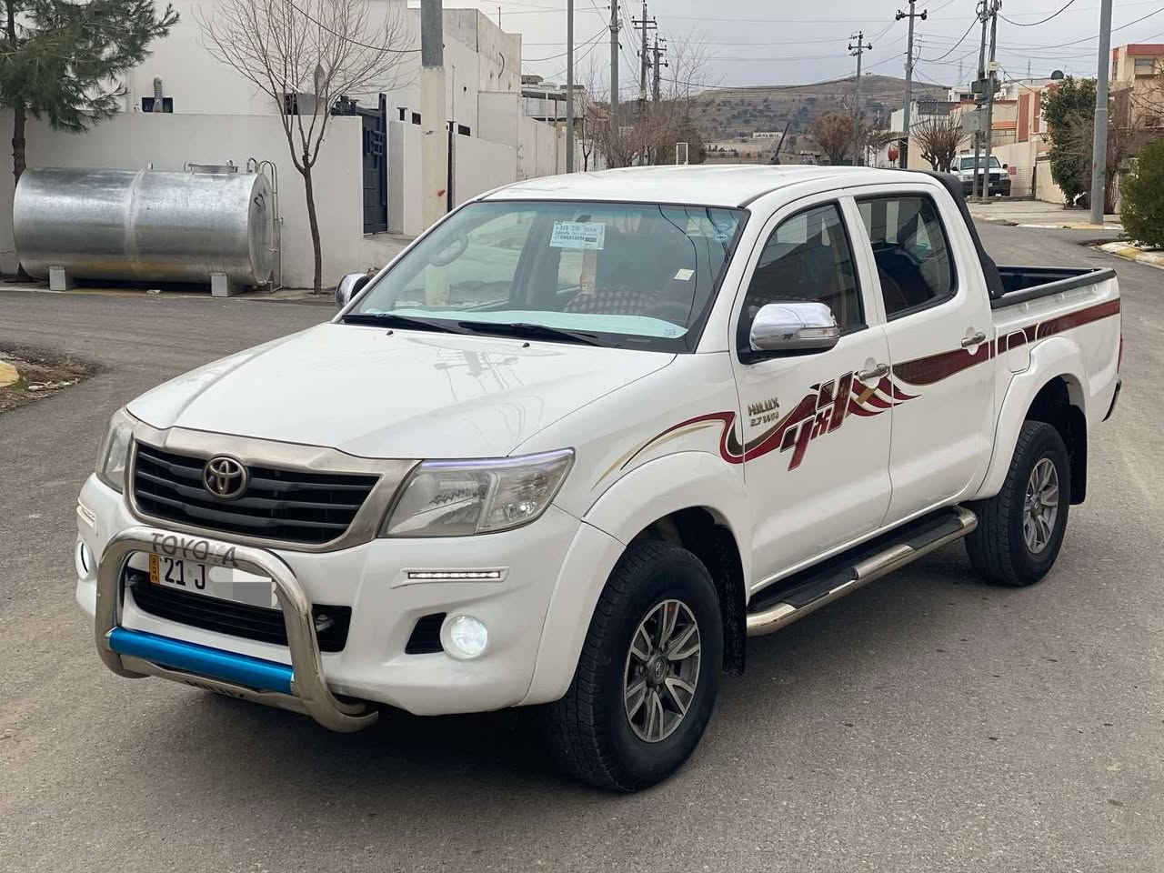 بەناوی خوای گەورە.
ماشاللە . لەماڵی هەموو لایەک
تۆیۆتا.هایلوکس.مەرزیە.2013 .سید نەهرۆ
دەعمی نیە.بۆیاخی. نیە.یەک پەڵە سارد زۆر بجوکی هەیە....ماباقی بەشەرت. 
.گێرو مەکینەی . بەشە رت .نەکراوەتەوە.سەنەوی تازەیە.2029..ژ.م.***********.ڤایبر.واتس.ئپ.لسرە السليمانية, العراق
