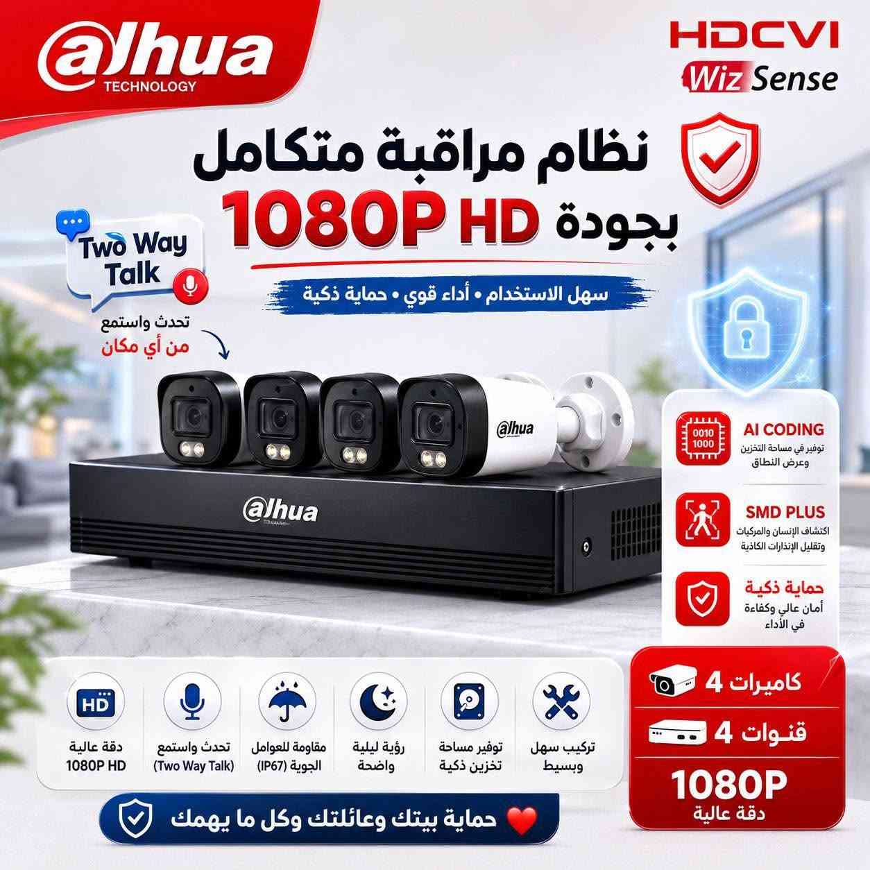 🔐📹 أمان بيتك ومحلك يبدأ بكامرة مراقبة احترافية 📹🔐

نوفر لكم: ✅ نصب وبرمجة كاميرات المراقبة بأحدث الأنظمة
✅ كاميرات داخلية وخارجية بدقة عالية
✅ ربط الكاميرات بالموبايل ومتابعة البث من أي مكان
✅ حلول خاصة للمنازل، المحلات، الشركات والمجمعات السكنية
✅ خدمة سريعة وكفالة على العمل

📞 للاستفسار والحجز: ***********

أمانك مسؤوليتنا... وخبرتنا ضمان لراحتك. 🛡️📹
