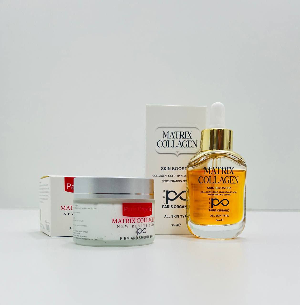 مجموعة ماتركس لشد البشرة بالكولاجين 

 تتميز مجموعة ماتركس بتركيبتها الفريدة حيث تحتوي على نسبة عالية من الكولاجين النقي الذي يعد عنصراً أساسياً لصحة البشرة حيث يساعد في تعزيز مرونتها وشدها.

 تعمل هذه المجموعة على تحفيز إنتاج الكولاجين في البشرة مما يؤدي إلى تحسين مظهرها وشدّها بشكل واضح وفعّال.

 تعمل تركيبة المجموعة على اختراق طبقات البشرة العميقة حيث تساهم في تجديد خلايا الجلد وترطيبها بشكل فائق بفضل هذا الأثر المرطّب الفعال تعمل على تقليل ظهور التجاعيد والخطوط الرفيعة مما يجعل بشرتك تبدو أصغر سناً وأكثر امتلاءً ونضارة.

 تحتوي على مكونات طبيعية قوية أخرى مثل الفيتامينات وزيت الورد وحمض الهيالورونيك تعمل هذه المكونات على تغذية البشرة وحمايتها من التلوث البيئي والأضرار الناجمة عن أشعة الشمس.

للحجز والاستفسار خاص 
يتوفر توصيل لجميع محافظات العراق 
@إشارة


**إذا كنت صاحب هذا الإعلان وتريد حذفه لأي سبب، رجاءا أرسل رسالة إلى الدعم الفني**