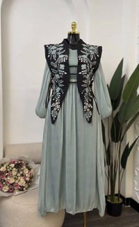 فستان مع توب • اوركنزا مبطن • مقاسات ٣٨-٤٨