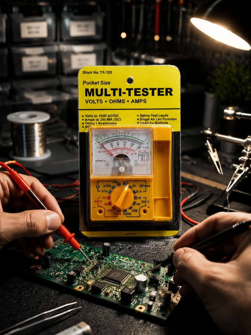 🔧 جهاز القياس المتعدد التناظري YX-128 (MULTI-TESTER) 🔧
جهاز عملي ومهم لكل فني كهرباء أو صيانة، يجمع بين الدقة والبساطة في الاستخدام، مناسب للأعمال الميدانية وورش التصليح.
✨ المميزات:
يقيس الجهد (Volts) بدقة عالية
يقيس التيار (Amps) بسهولة
يقيس المقاومة (Ohms)
تصميم صغير الحجم (Pocket Size) سهل الحمل
مناسب للاستخدام الميداني وورش الصيانة
يأتي مع مجسات اختبار (أحمر + أسود) جاهزة للاستخدام
⚡ جهاز مثالي للفنيين والهواة في مجال الإلكترونيات والكهرباء

📍 العنوان: بغداد – ساحة الرصافي – سوق الأمانة
🚚 التوصيل: متوفر لكل محافظات العراق
📞 للطلب والاستفسار:  ***********  واتساب
#سيروان_سيكو #Multimeter #YX128 #ادوات_كهربائية #صيانة_الكترونيات #اجهزة_قياس #Tools_Iraq
