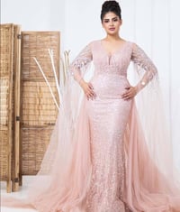 فستان خطوبة • سمائي • قياس ٤٠/٤٢