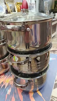 قدر ستيل • ٥طبقات • حجم ٢٢