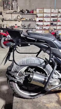 تعديل هوندا nc تم  عمل قواعد جنط وسيبايه اظافتن درع راديتر حمايه مع جا...