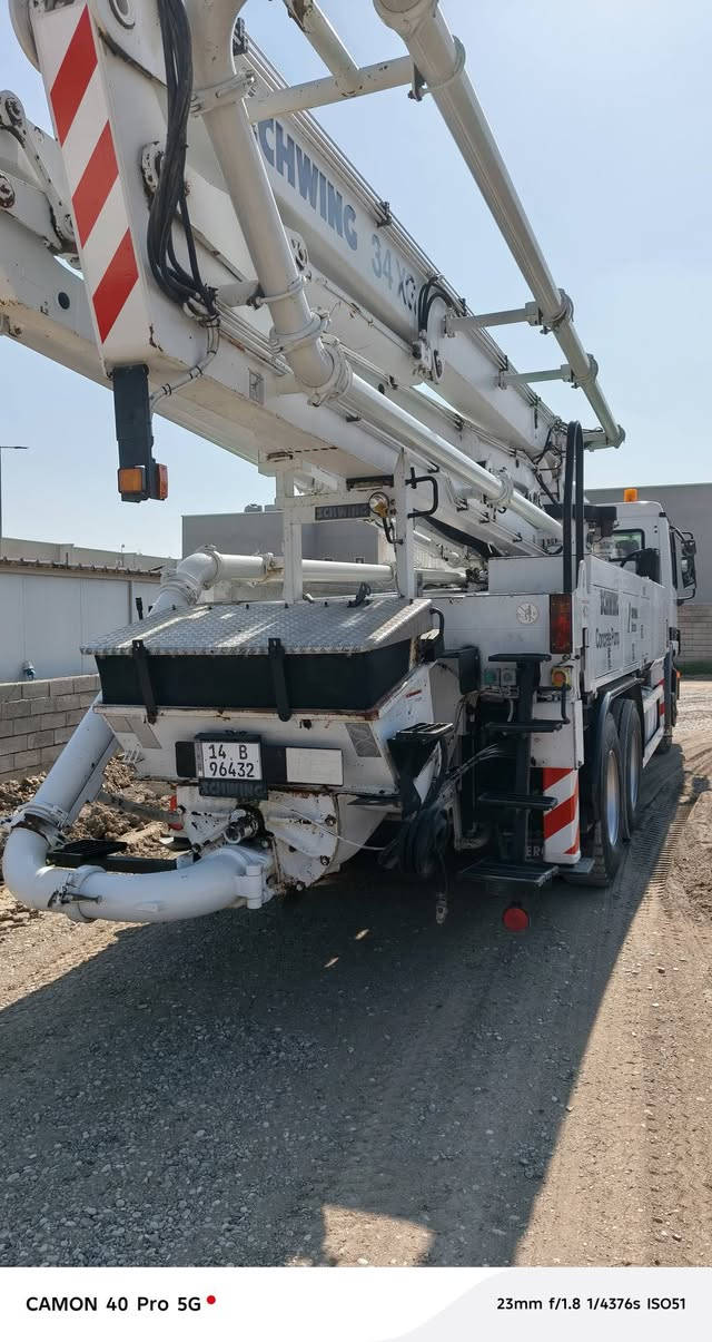 سلام عليكم للبيع بم موديل 2003شونك 34 متر دبل مضخه 190+130 ربل بستم 230 للاستفسارعن ***********+***********
