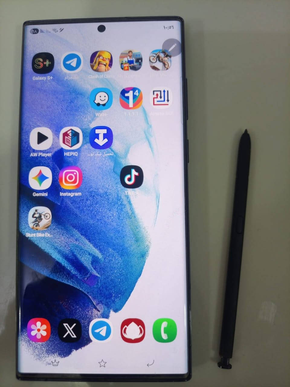 السلام عليكم
للبيع

عرض جهازي سامسونج  Galaxy S22 Ultra للبيع 
لون اسود جديد و نظيف  مستخدم 6 أشهر 

  مشترية من الأماني  كربلاء ب650 الف
سبب البيع اريد اشتري دراجة 

 الي يريد يشترية اهلا وسهلا 
الي يريد يتواصل وياي بخصوص الموبيل  يدخلي خاص او يخابرني  ع الواتساب رقمي  هذة ***********
