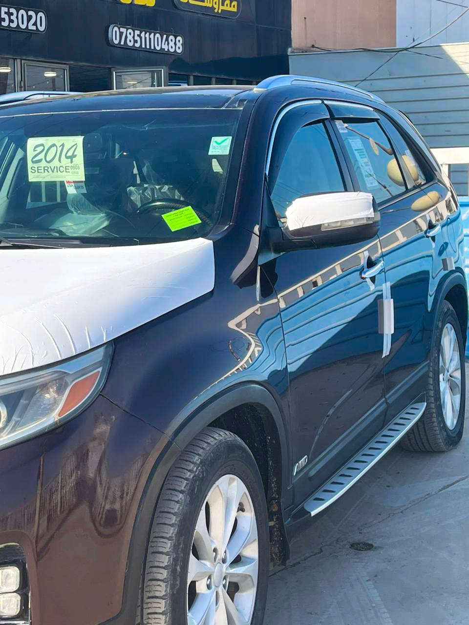 السلام عليكم
سورنتو 2014 البيع او مروس سياره جديده معنه كلامه 

وارد امريكي ضرر بنيد ودعاميه فقط... 

محرك . V6. 

فول فول 1/1 موصفات .. 

بمصه تشغيل ..  عن بعد

سقف   بانوراما .. 

بردات .. جنبيه 

تحكمات .. 

حساسات امامي خلفي .. 

مري شفط .. 

ترحيب بيبان .. 

بصمه ابواب .. 

يدات نيكل .. 

جنطه كهرباء  ..راكب 7 .. 

كشنات جلد + كهربائية

سنويه جديد .. 

رقم بغداد بسمي  .. 

مكان السياره بغداد جسر ديالى ..

.. 

سعر 168$.. وبي مجال.. 

***********

يي ستفسار انتصل ../
