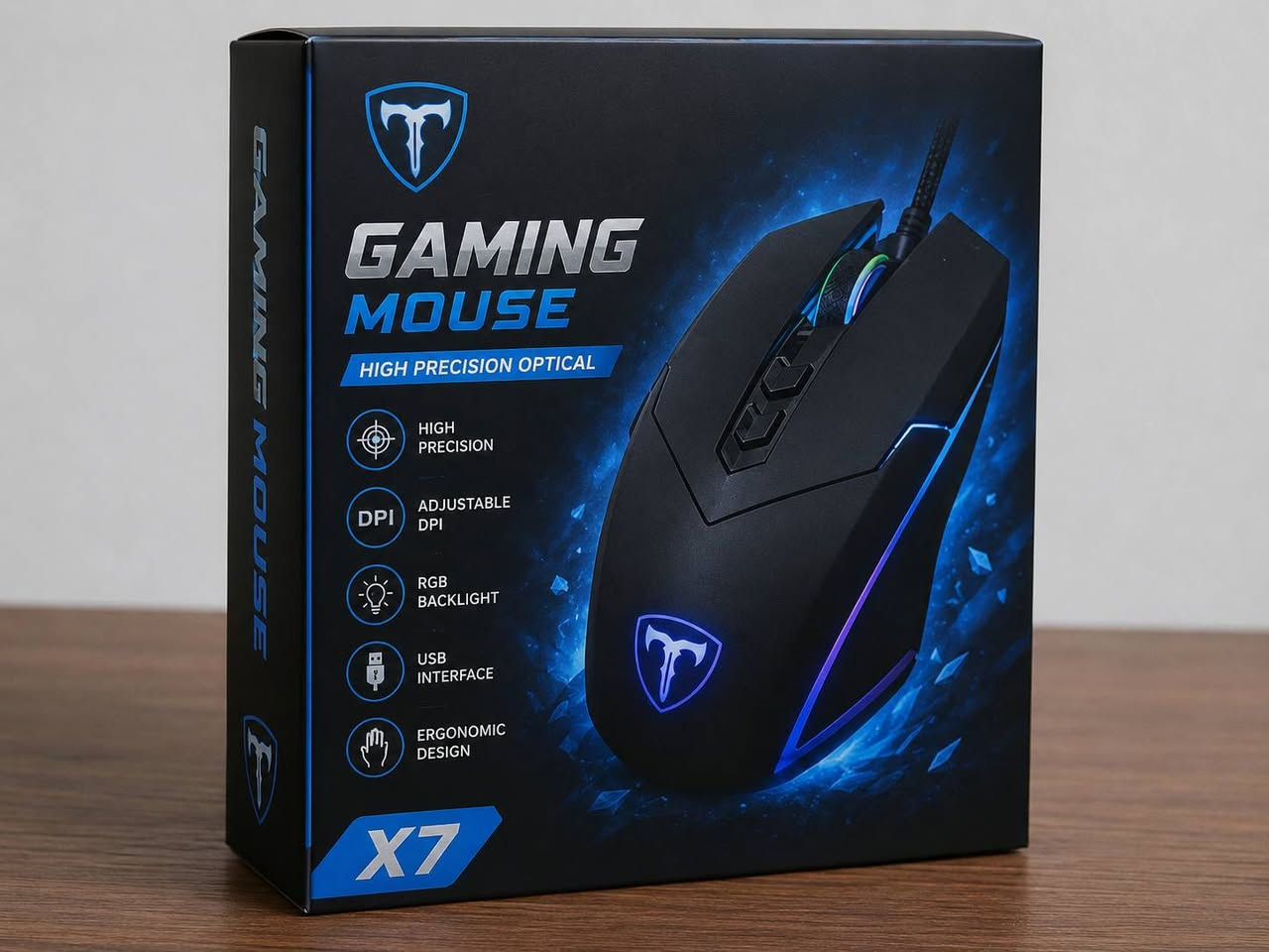 ماوس ألعاب (Gaming Mouse) احترافي بإضاءة RGB مميزة من شركة T-Dagger للبيع مستعمل شي قليل بسعر 12الف مكاني موصل 
للتواصل واتساب ***********
